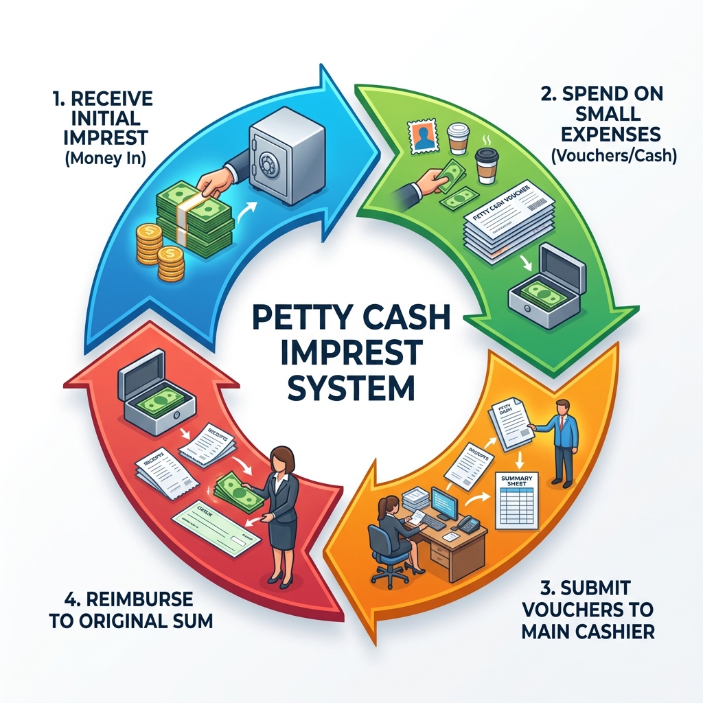 Petty Cash Imprest System Loop Illustration